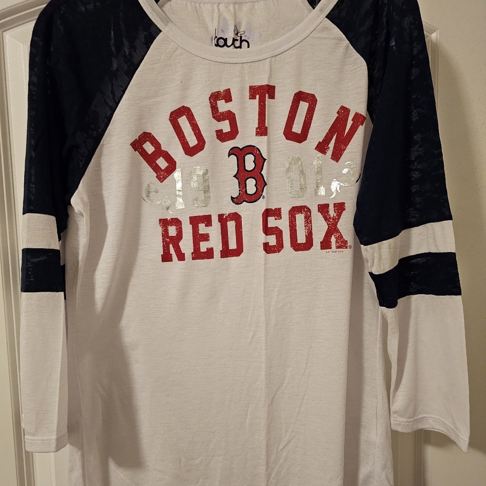 Womens Red Sox 3/4 sleeve top